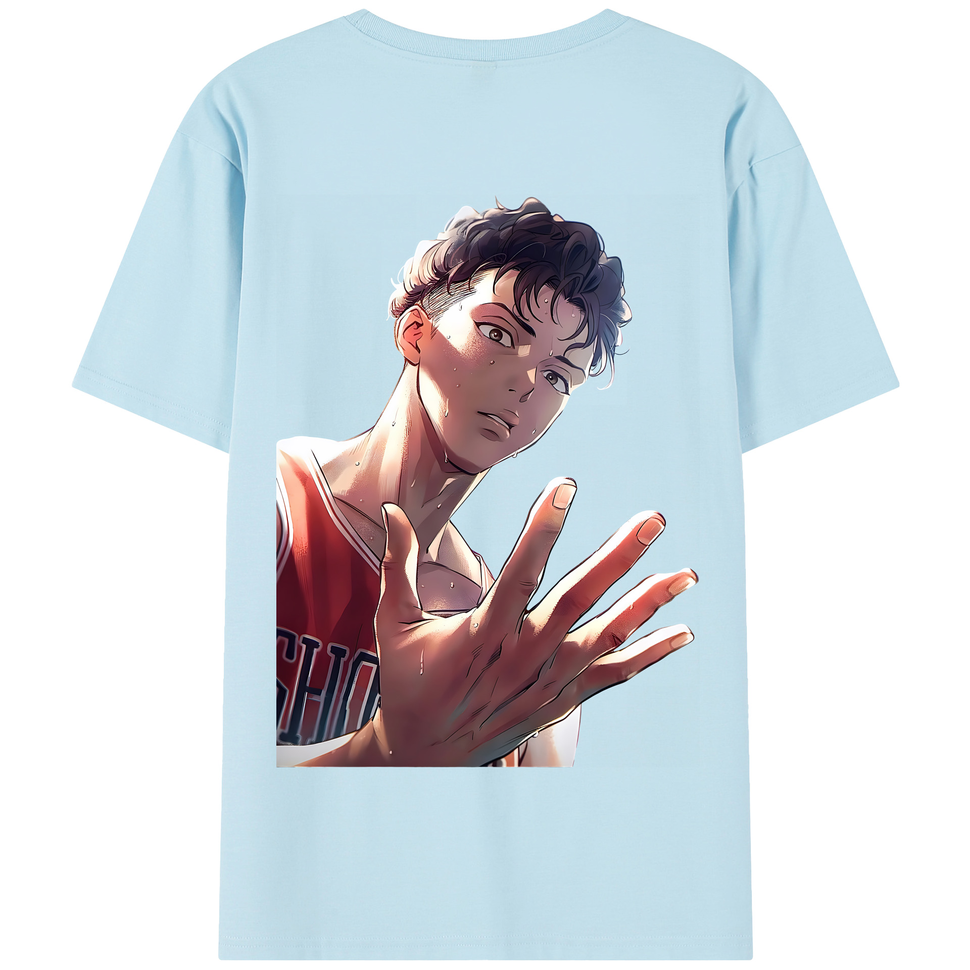 SLAM DUNK／スラムダンク 綿100％半袖Tシャツ（背面プリント）